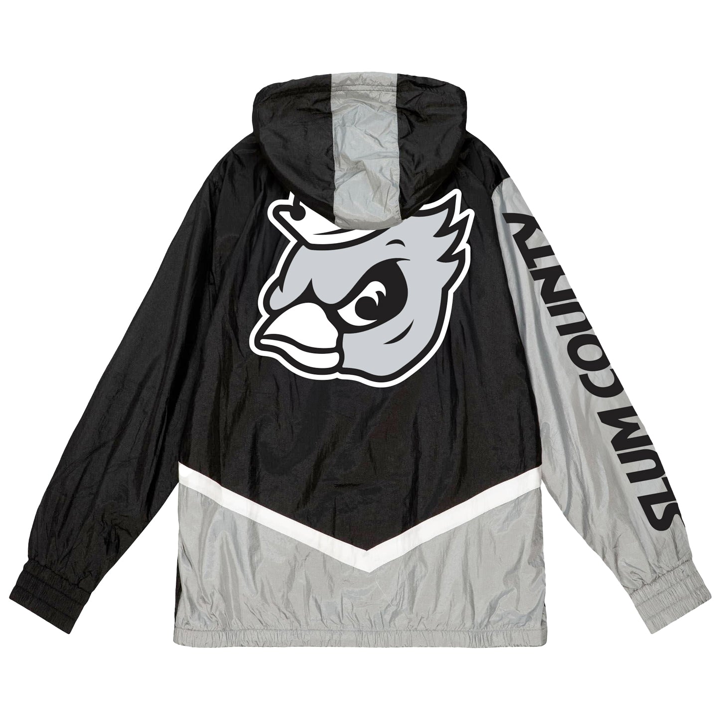 Slum County Windbreaker (Black/Silver)