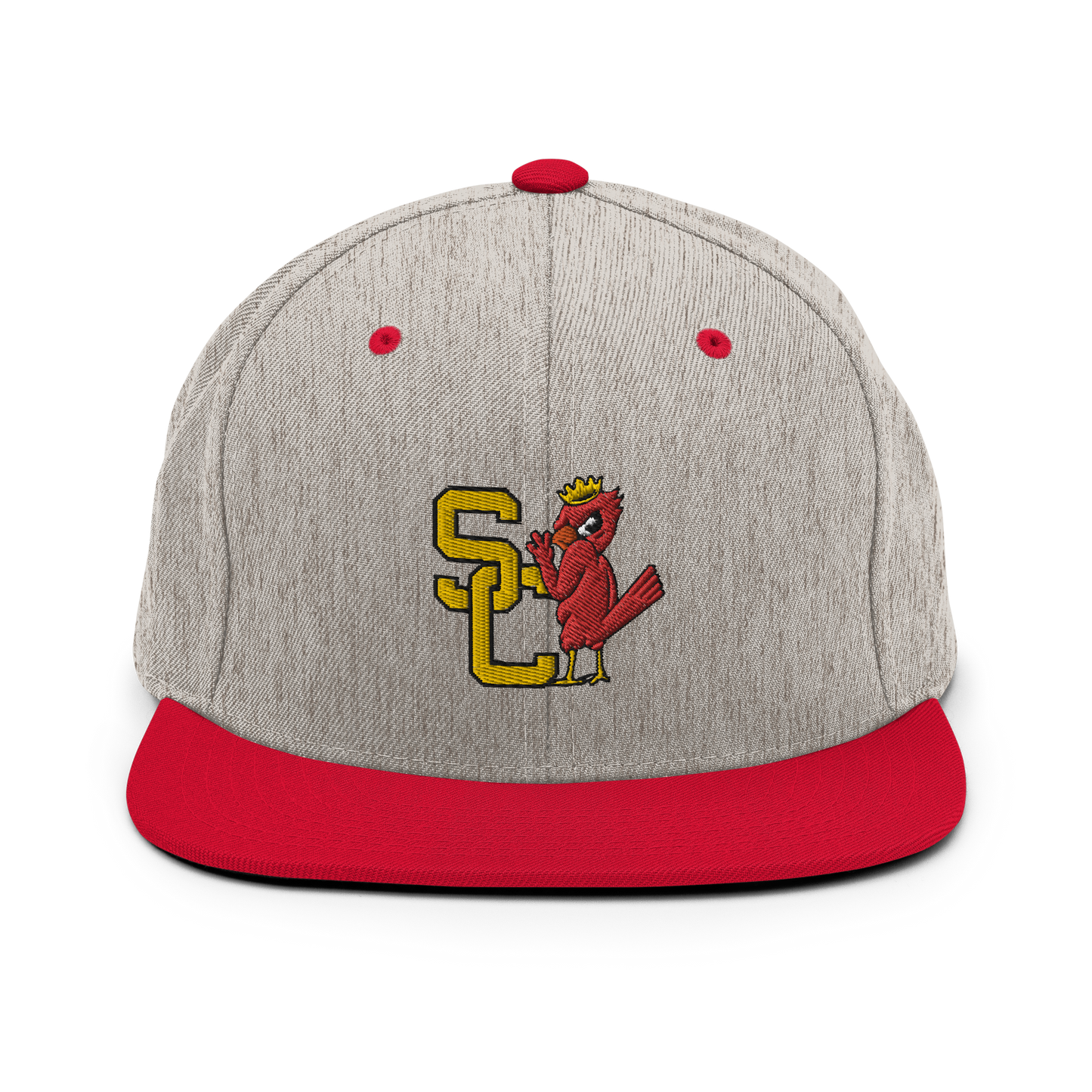 SC Cardinal Snapback (Heather Grey/Red)