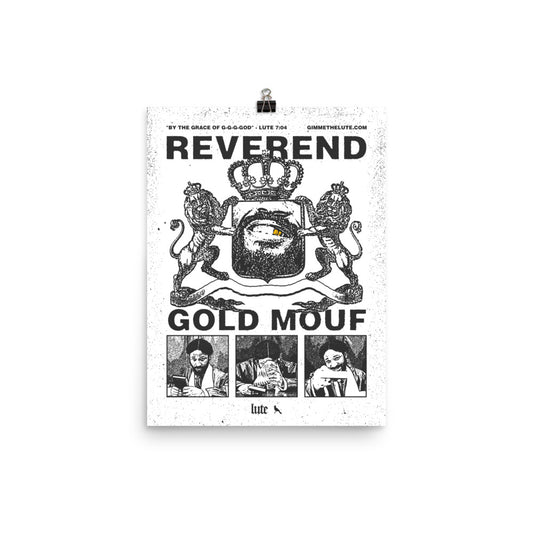 Reverend Gold Mouf Poster